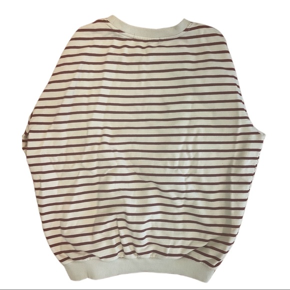 Chinstudio Oversized Cream/Dark Red Crewneck Size Small - Picture 6 of 6